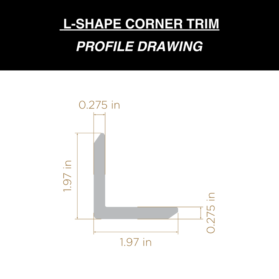 Composite Corner L-Trim (16 ft)