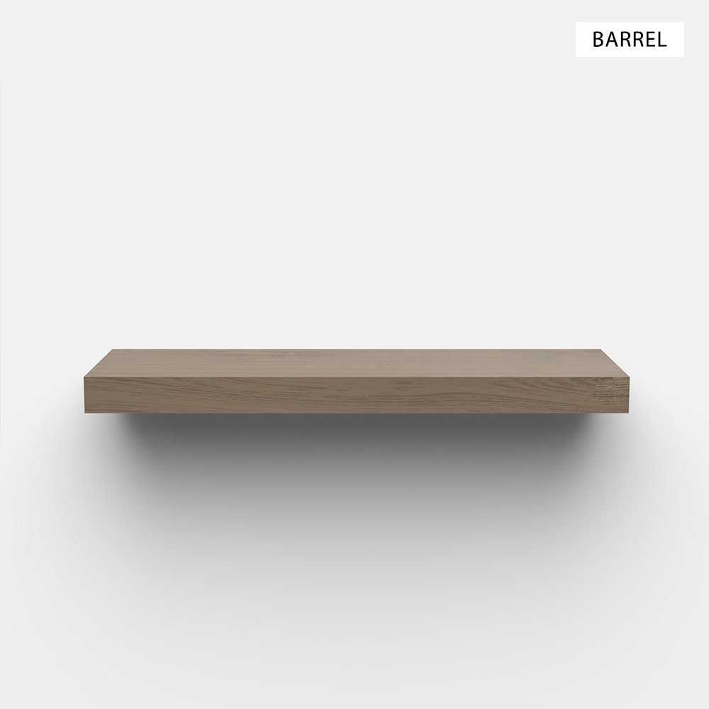Floating Wood Shelves (w/ Hardware)