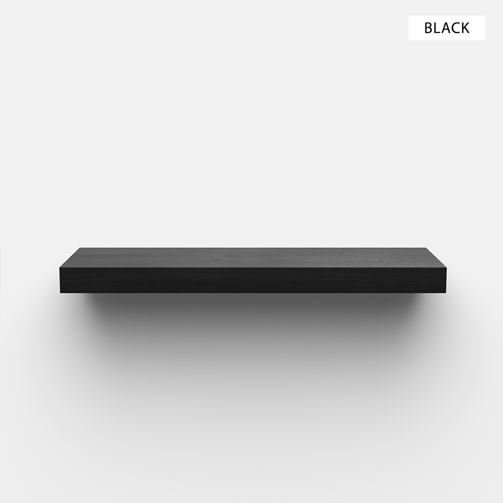 Floating Wood Shelves (w/ Hardware)