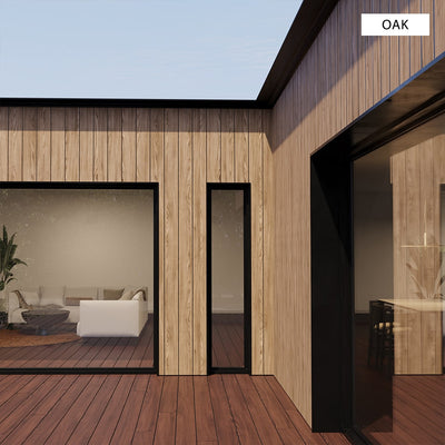 Composite Wide Slat Exterior Cladding (21 SF) – WoodPlank