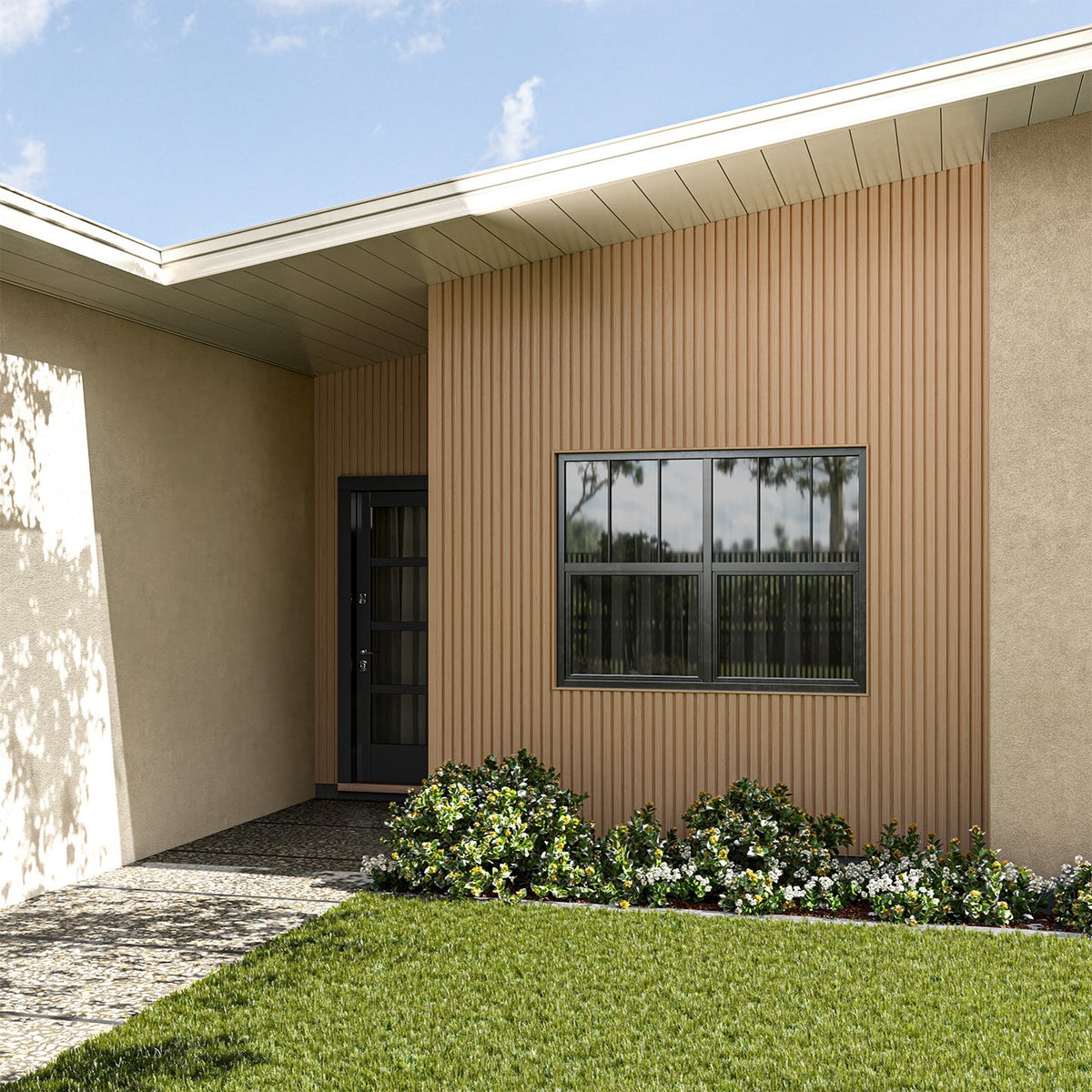 Composite Wide Slat Cladding (21 SF) - Honey Brown – WoodPlank