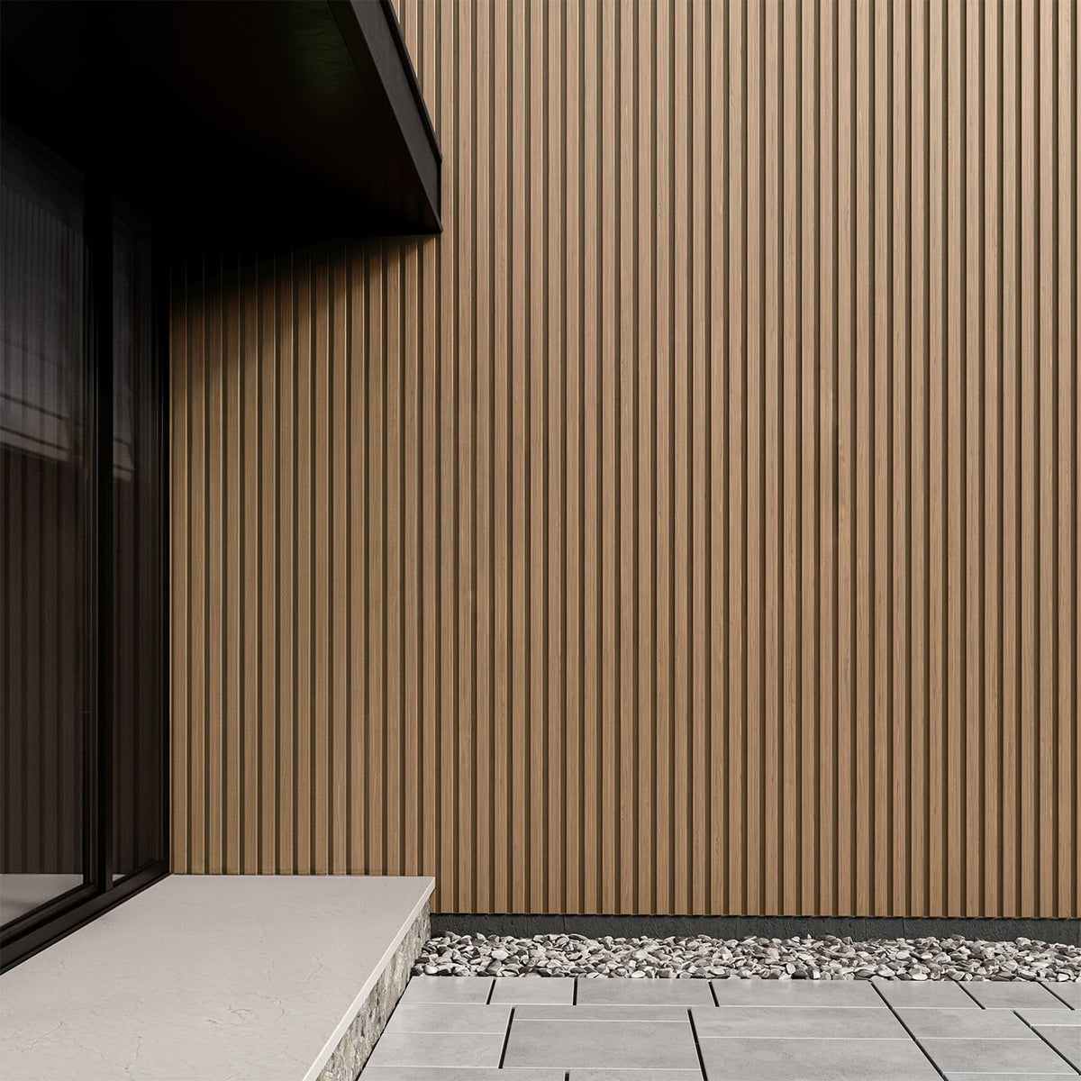 Composite Wide Slat Cladding (21 SF) - Honey Brown – WoodPlank