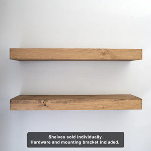 Modern 3" Thick Floating Shelves