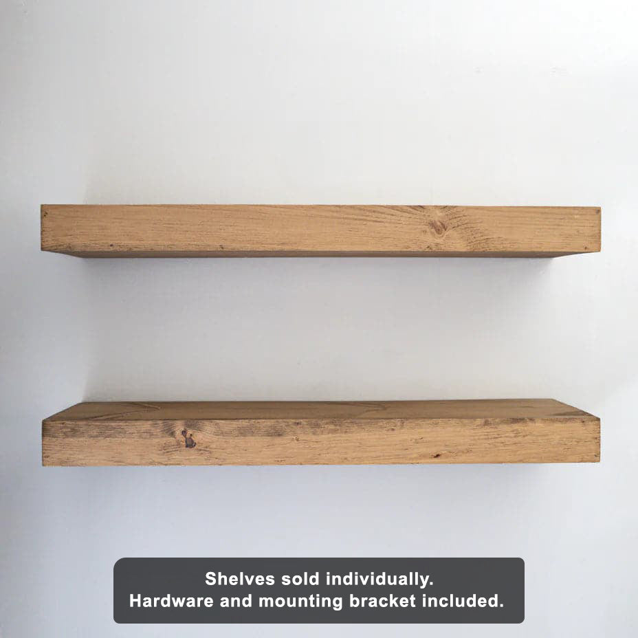 Modern 3" Thick Floating Shelves