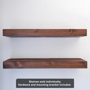 Modern 3" Thick Floating Shelves