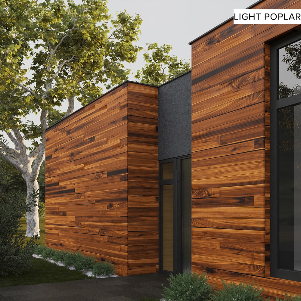 Modern Exterior Wood Cladding (15 SF) – WoodPlank