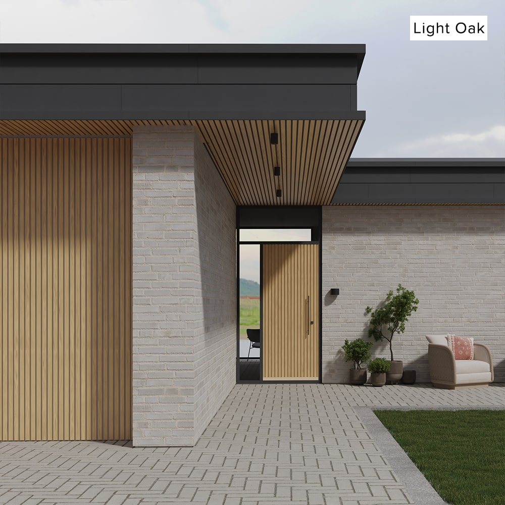 Composite Wide Slat Exterior Cladding (21 SF) – WoodPlank